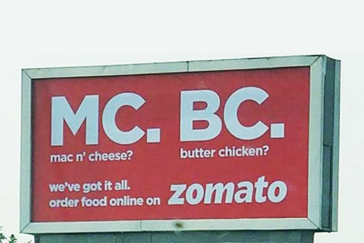 Controversial Ad Hoarding Pulled Down By Zomato ...