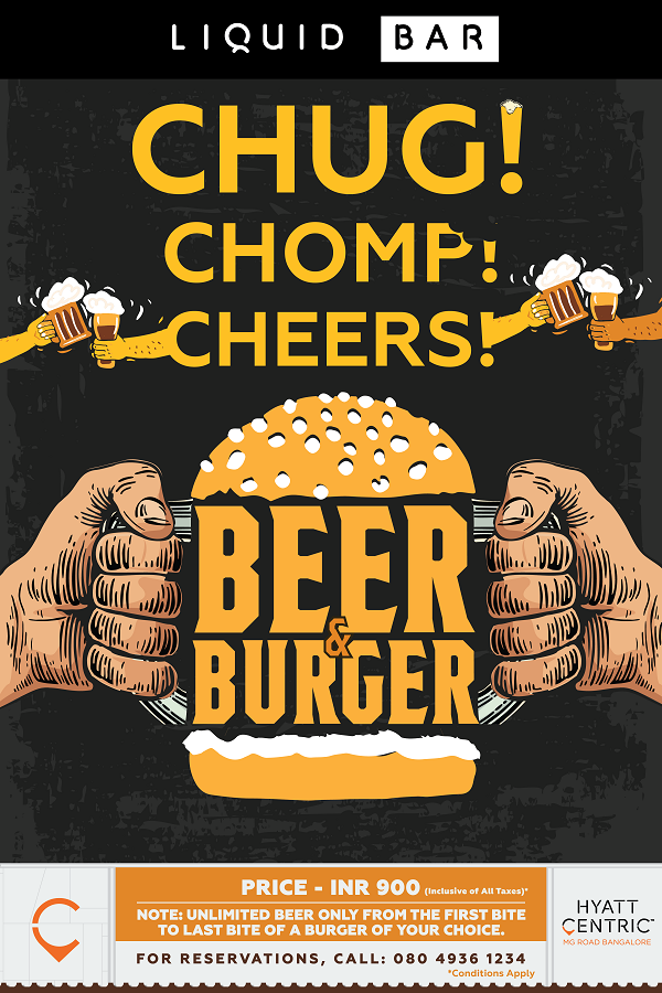 Hyatt Centric MG Road Bangalore Introduces the Beer & Burger Fest