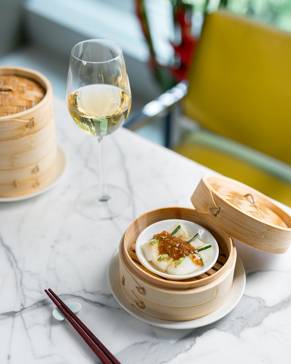A Handpicked Selection of Wines Paired with Intricately Folded Dim sum and more at Yauatcha